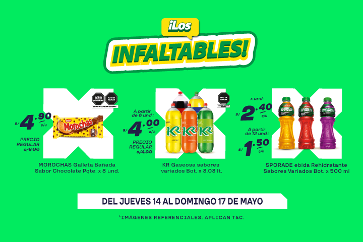 ¡LOS INFALTABLES DE MAYORSA! DEL 14 AL 17 DE MAYO 